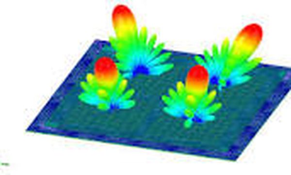 Antenna radiation pattern simulation